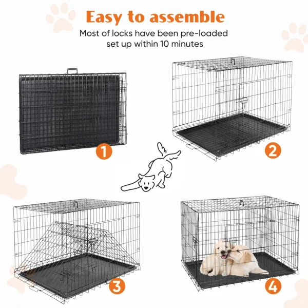 Folding Dog Cage - Image 5