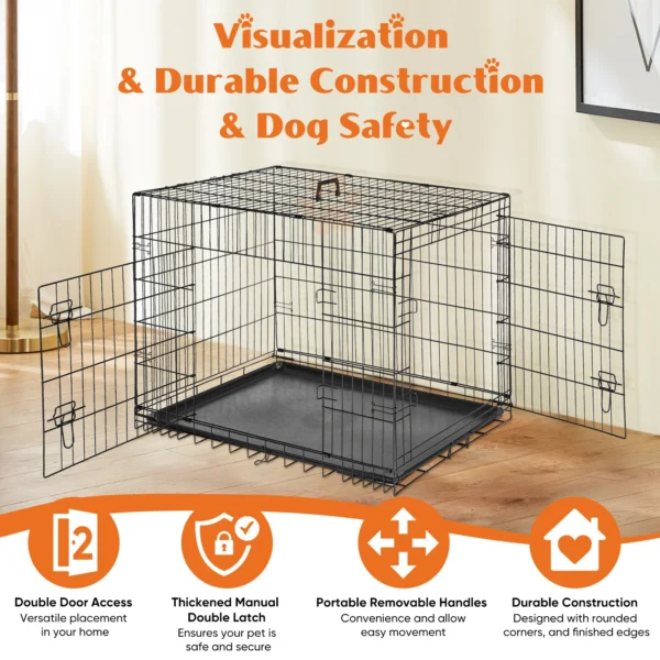 Folding Dog Cage - Image 3